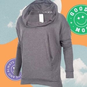 CAPEZIO Studio Women's Elle Slouch Pullover Hoodie Ash Size Small